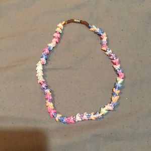Multi colored butterfly necklace